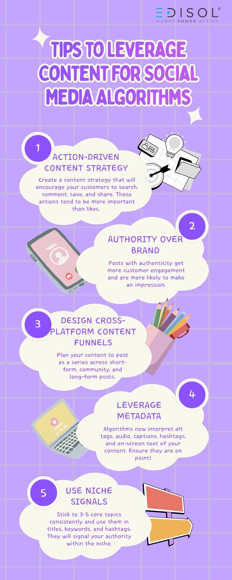 Red and Cream Retro Clean Ilustrated How To Be Creative Process Infographic.jpg